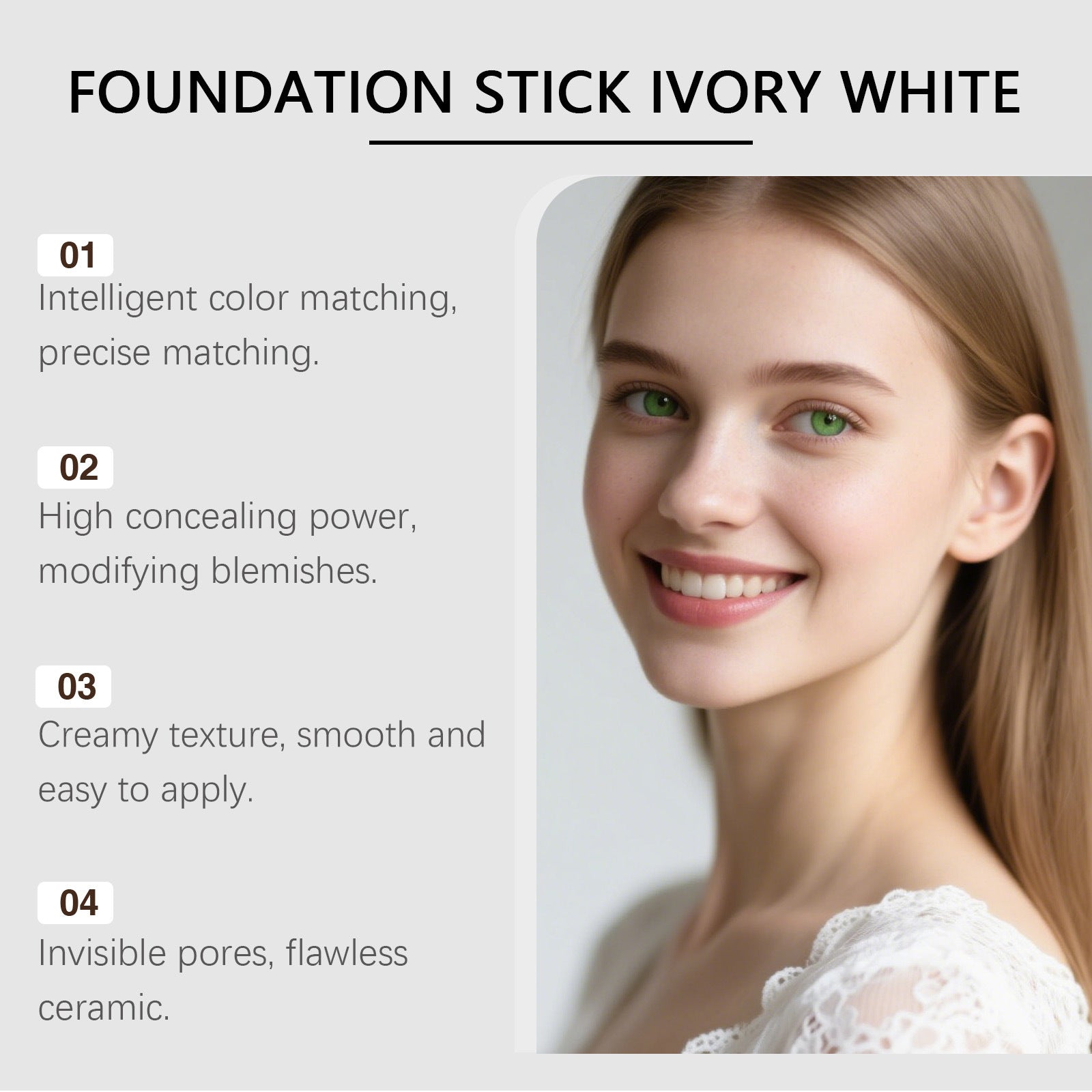 Clear And Non-stuck Powder Daily External Foundation
