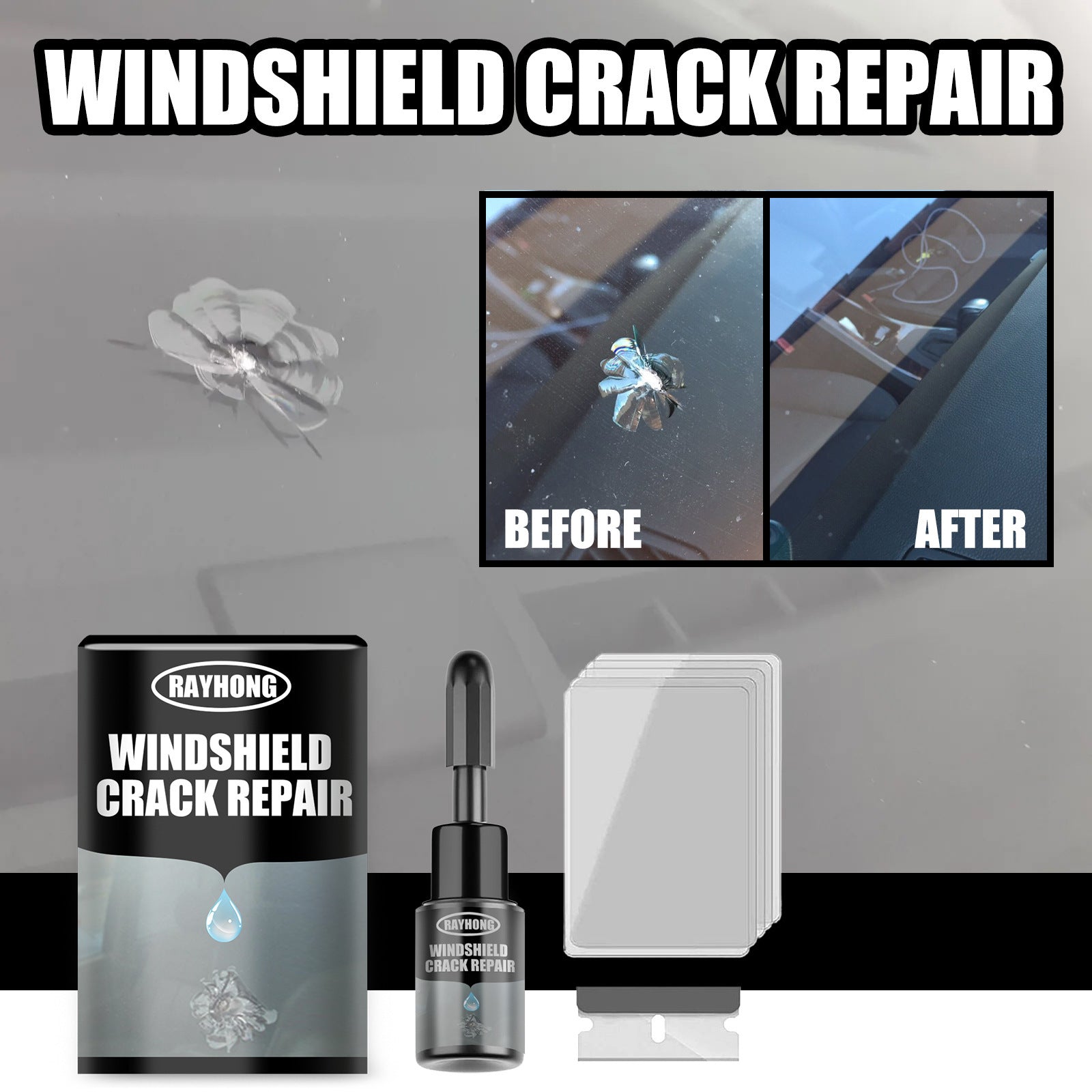 Car Windshield Repair Agent Crack