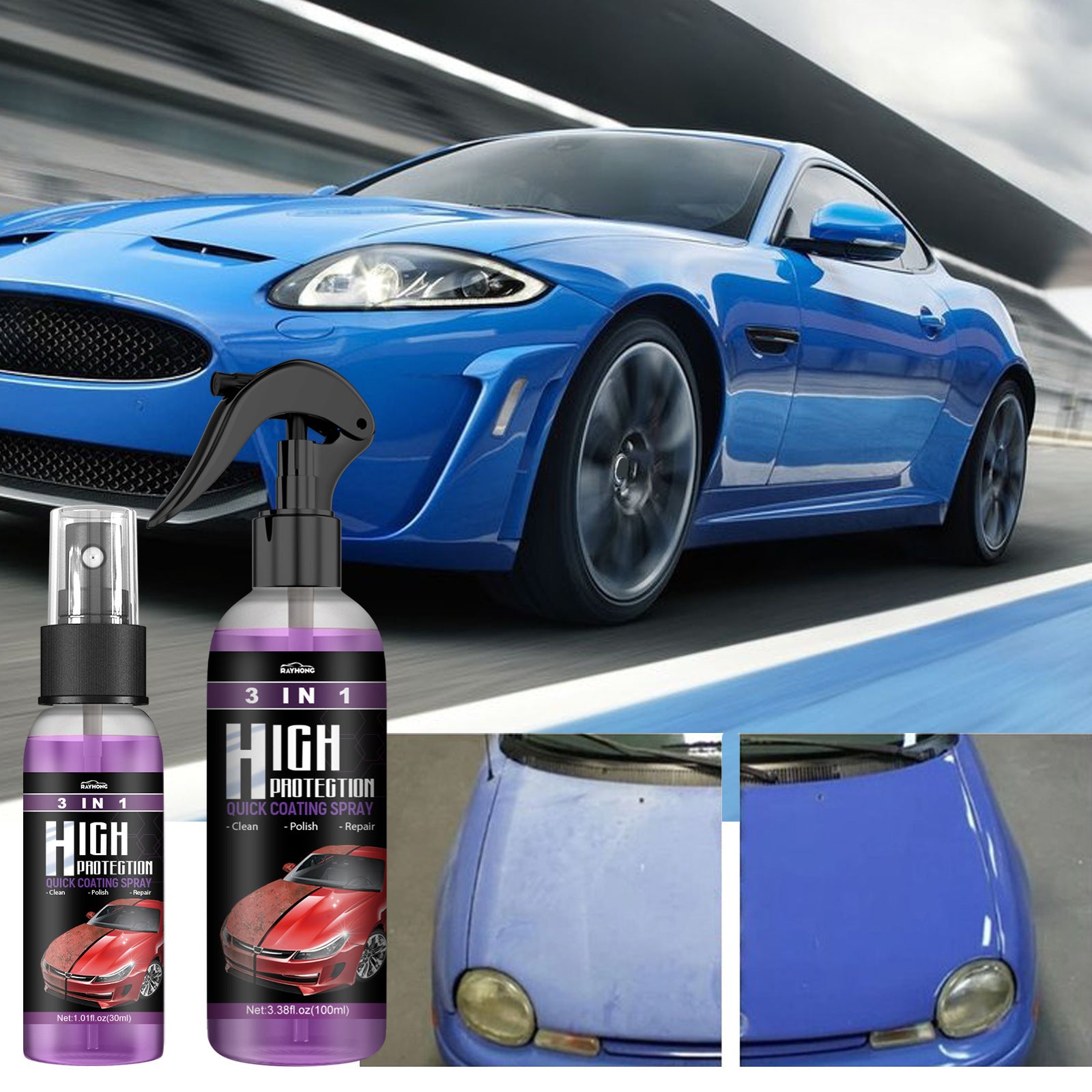 Protect Fast Car Paint Spray Clean Coating