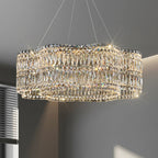 Elegant Modern Floral Crystal Chandelier
