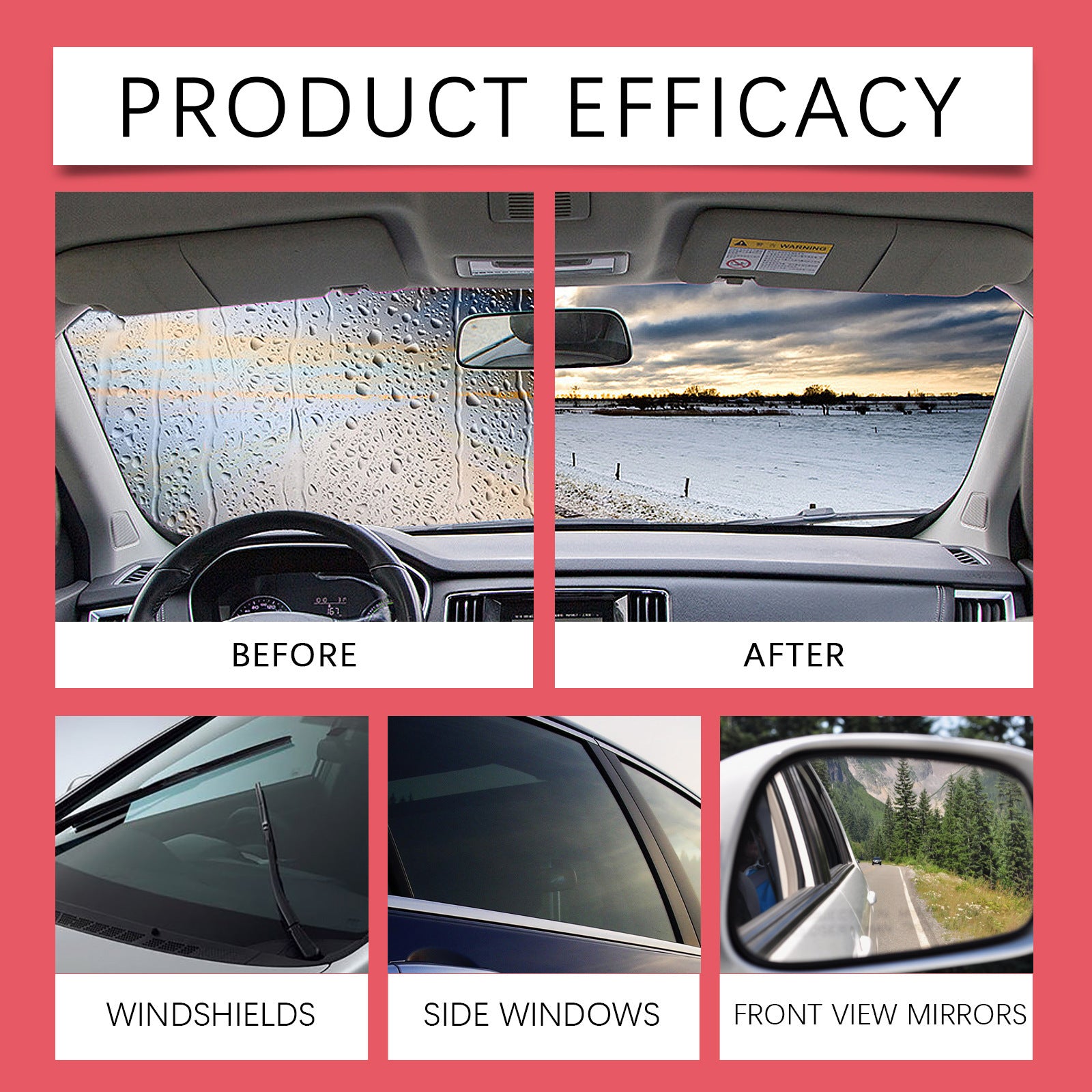 Glass Window Cleaning Decontamination Waterproof And Rainproof Car