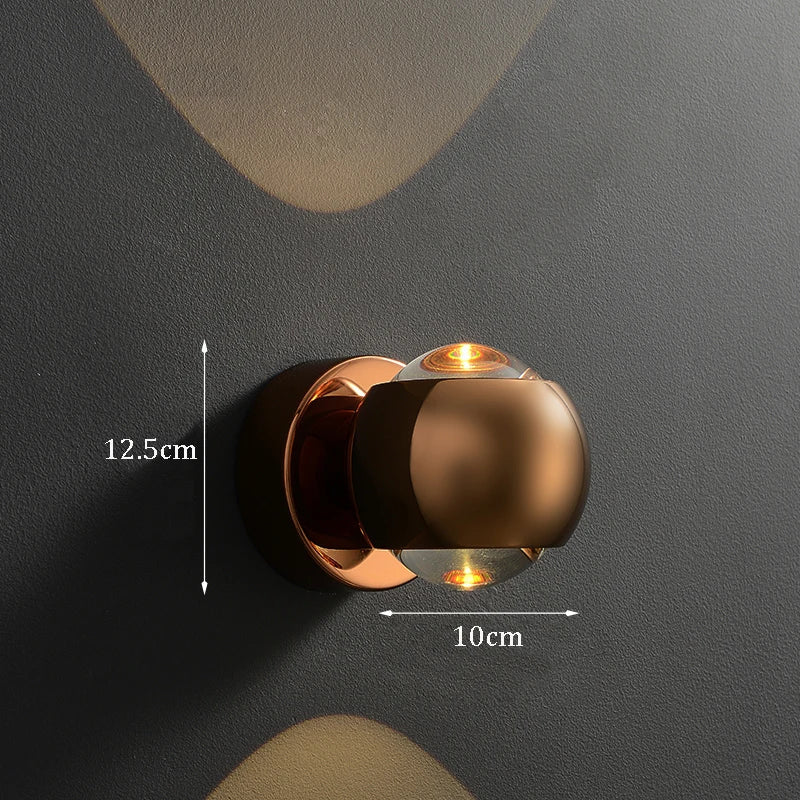 Contemporary LED Wall Sconce in Brushed Brass