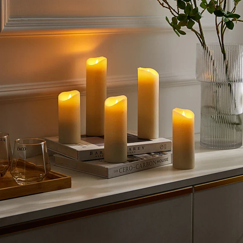 Classical White Sleek Plastic LED Candle