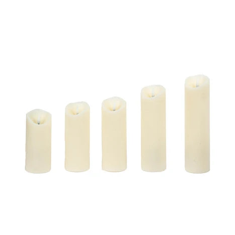 Classical White Sleek Plastic LED Candle