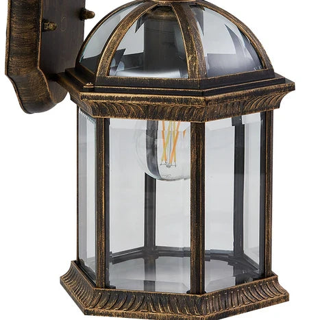 Classical Antique Lantern Glass Wall Light