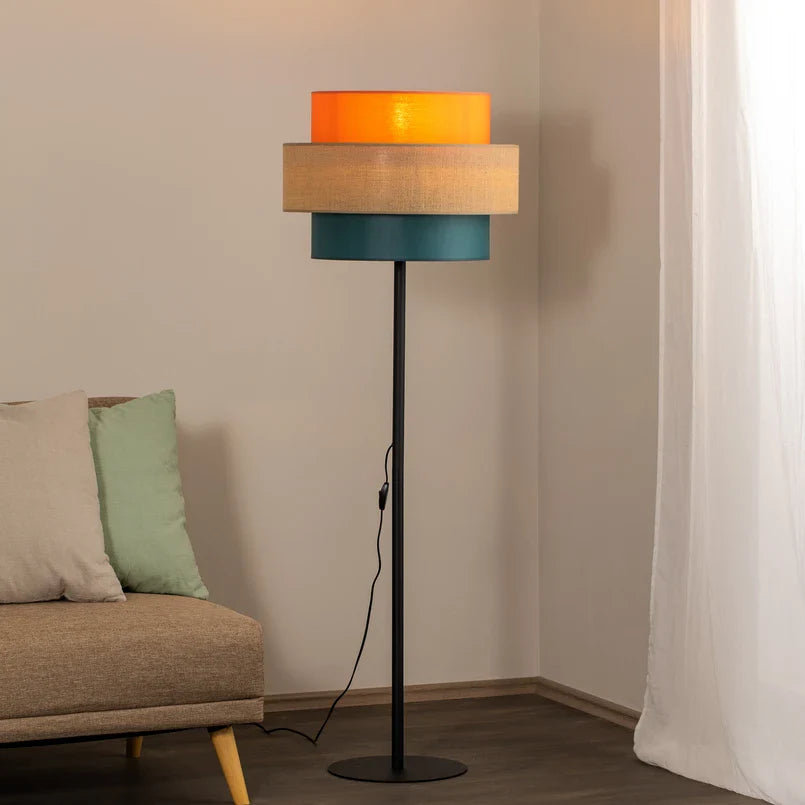 Modern Narrow Pole Steel Floor Lamp
