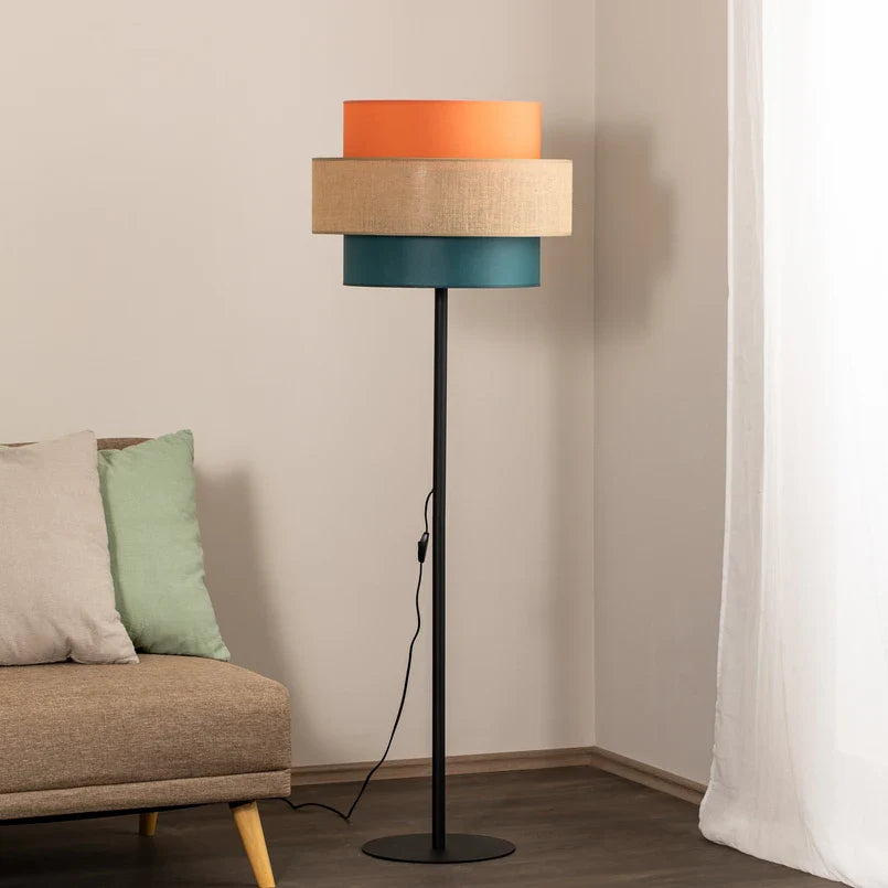 Modern Narrow Pole Steel Floor Lamp