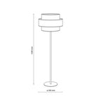 Modern Narrow Pole Steel Floor Lamp