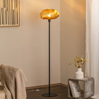 Modern Coiled Inspired Metal Floor Lamp