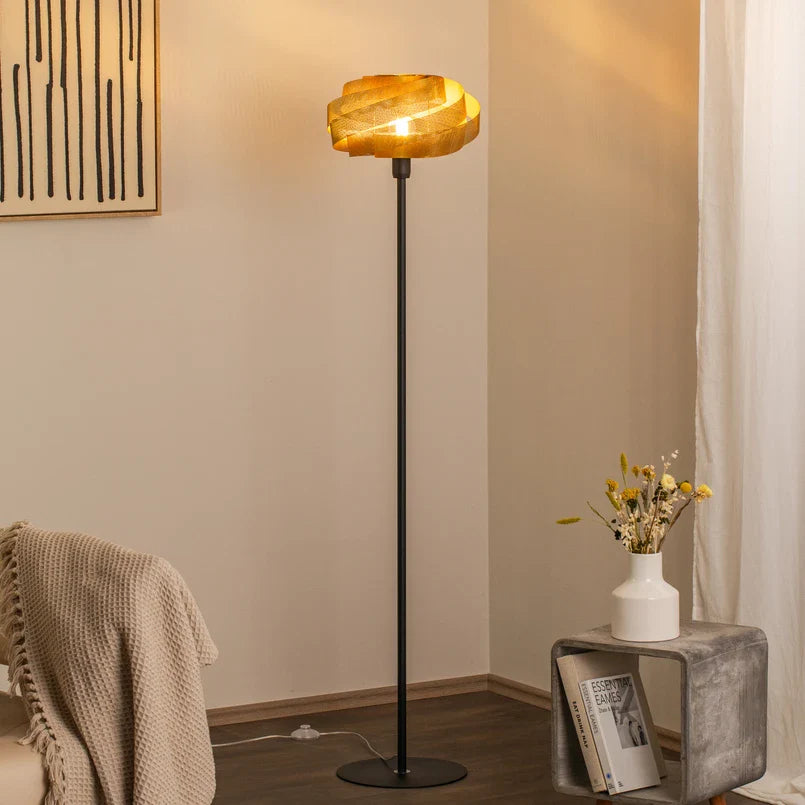 Modern Coiled Inspired Metal Floor Lamp