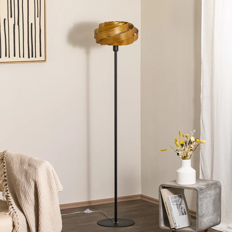Modern Coiled Inspired Metal Floor Lamp