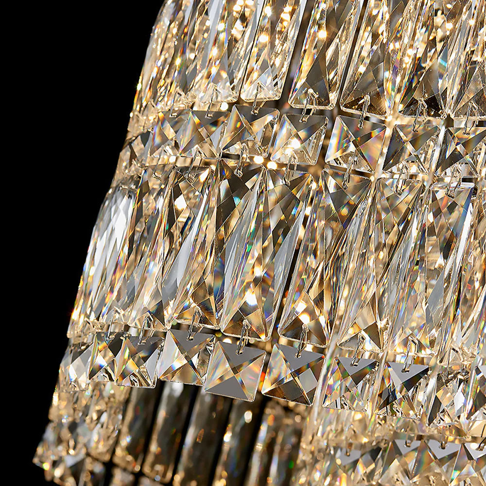 Elegant Modern Floral Crystal Chandelier