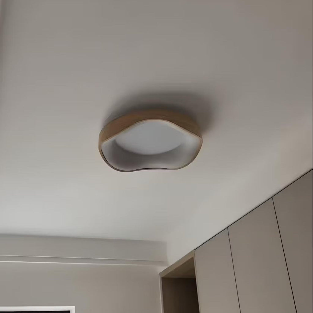 Wooden Lace LED Matte Finish Ceiling Light