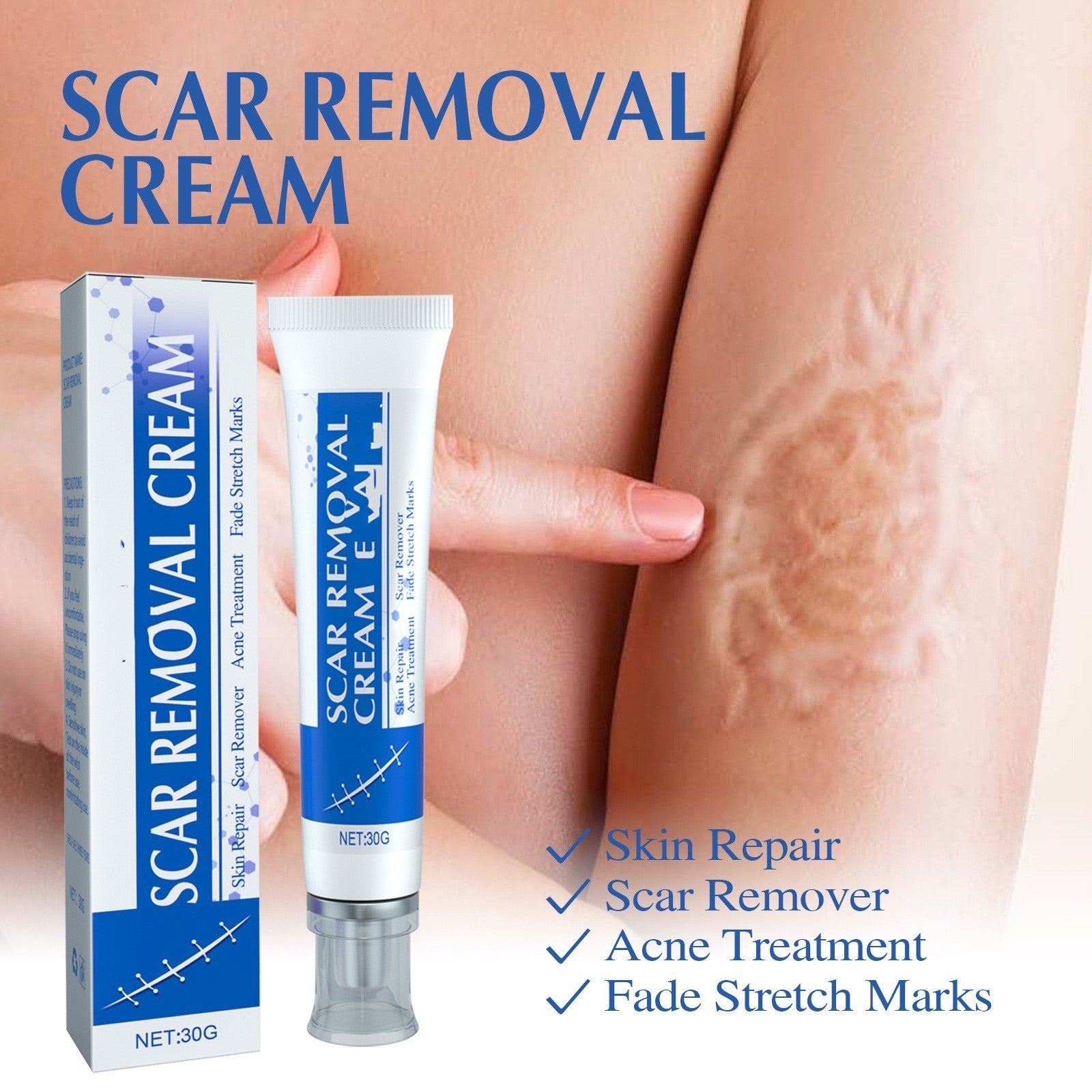 Scar To Lighten Surgical Trauma Smooth And Tighten Skin Repair Cream