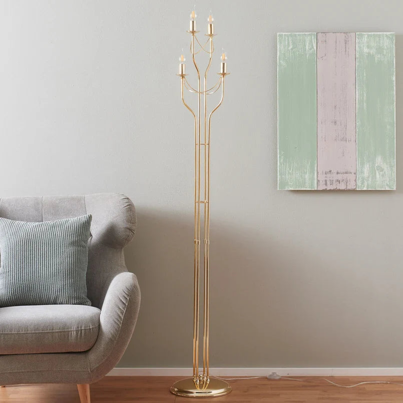 Retro Candelabrum Metal Floor Lamp
