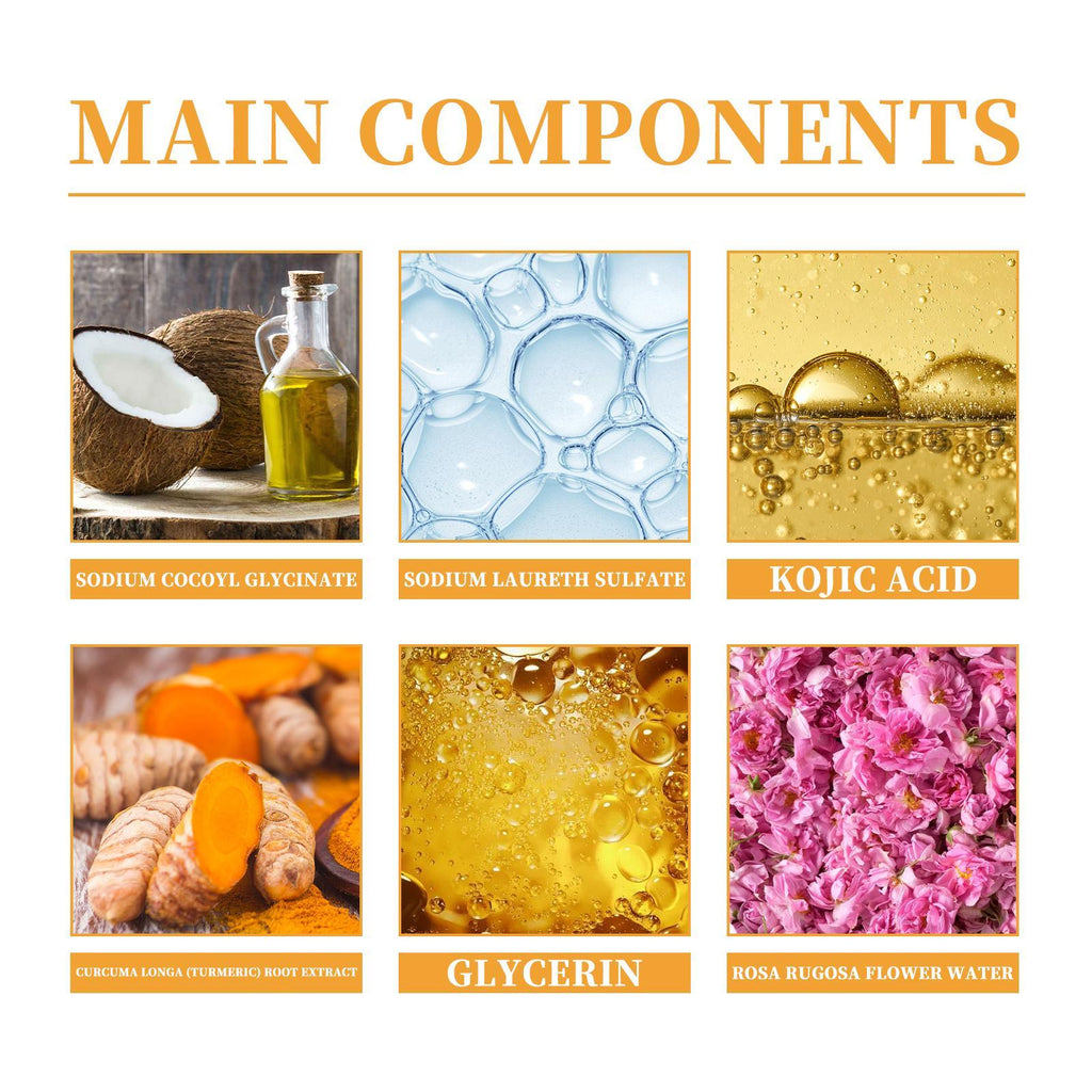 Hoijji Brightening Facial Cleanser, Deep Cleansing Facial Skin, Fades Acne Marks, Moisturizes And Whitens