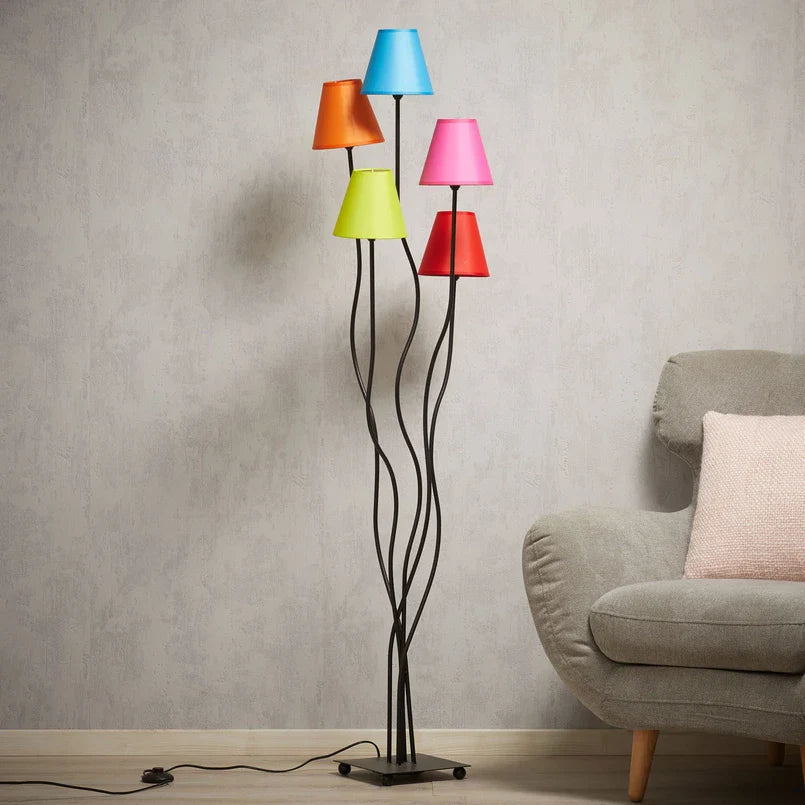 Stylish Colorful Cones Metal Floor Lamp
