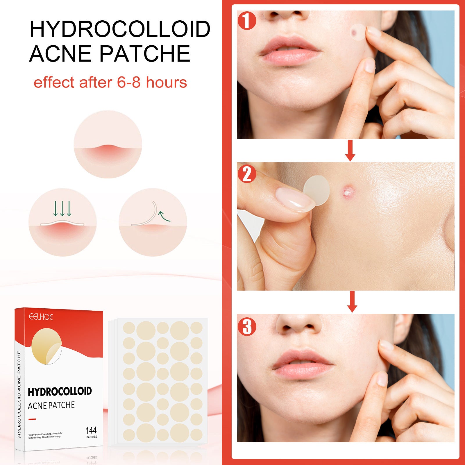 Hydrocolloid Acne Patch Makeup Closed Acne Patch