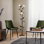 Stylish Twisting Vine Glass Floor Lamp
