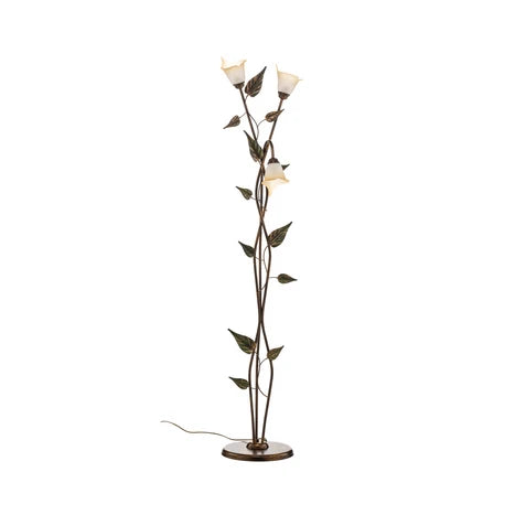 Stylish Twisting Vine Glass Floor Lamp