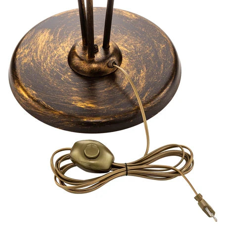 Stylish Twisting Vine Glass Floor Lamp
