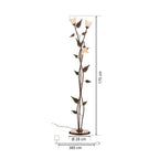 Stylish Twisting Vine Glass Floor Lamp