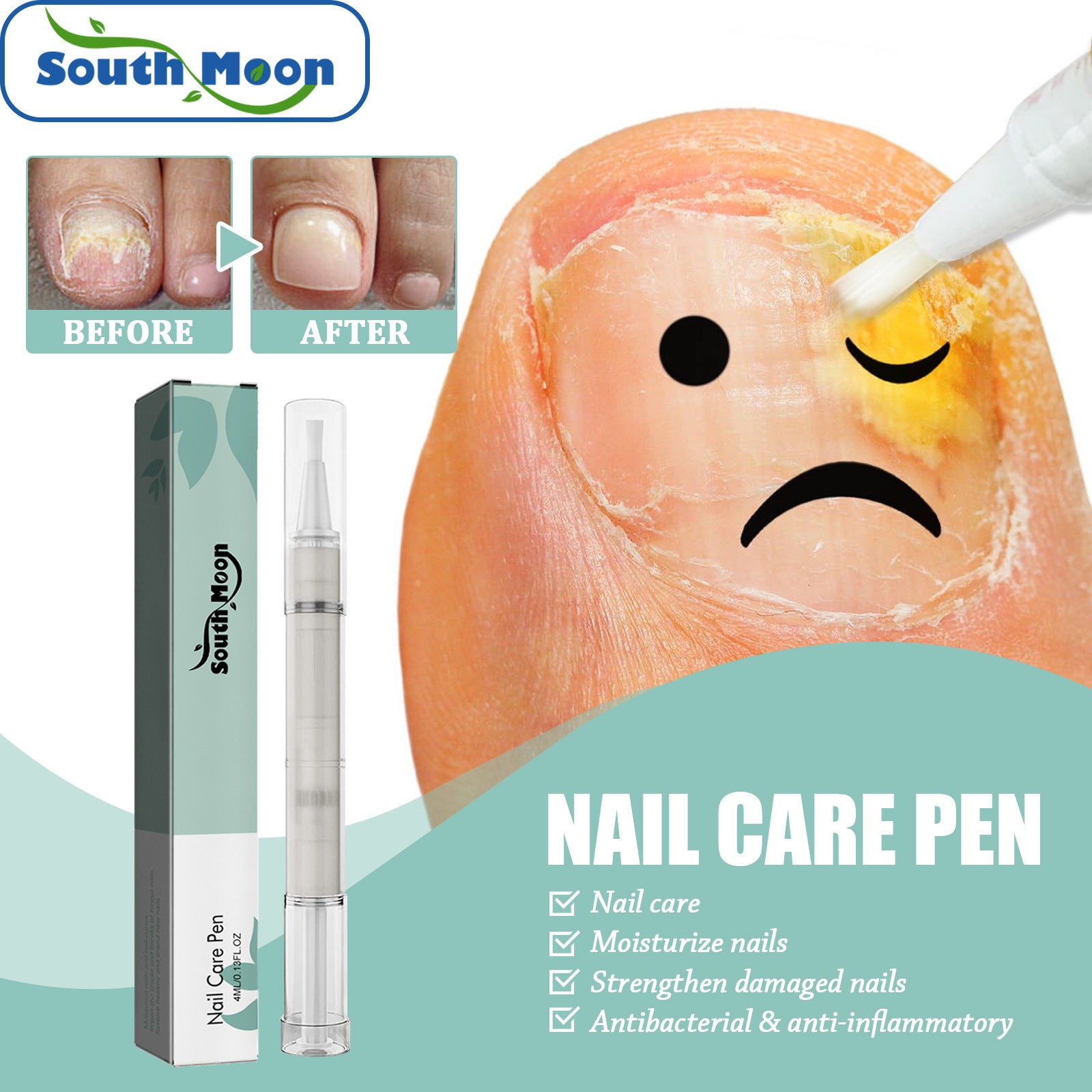 Nail Repair Pen Nail Removal Dead Skin Barbed Gray Nail Care Nutrition Moisturizing Repair Pen