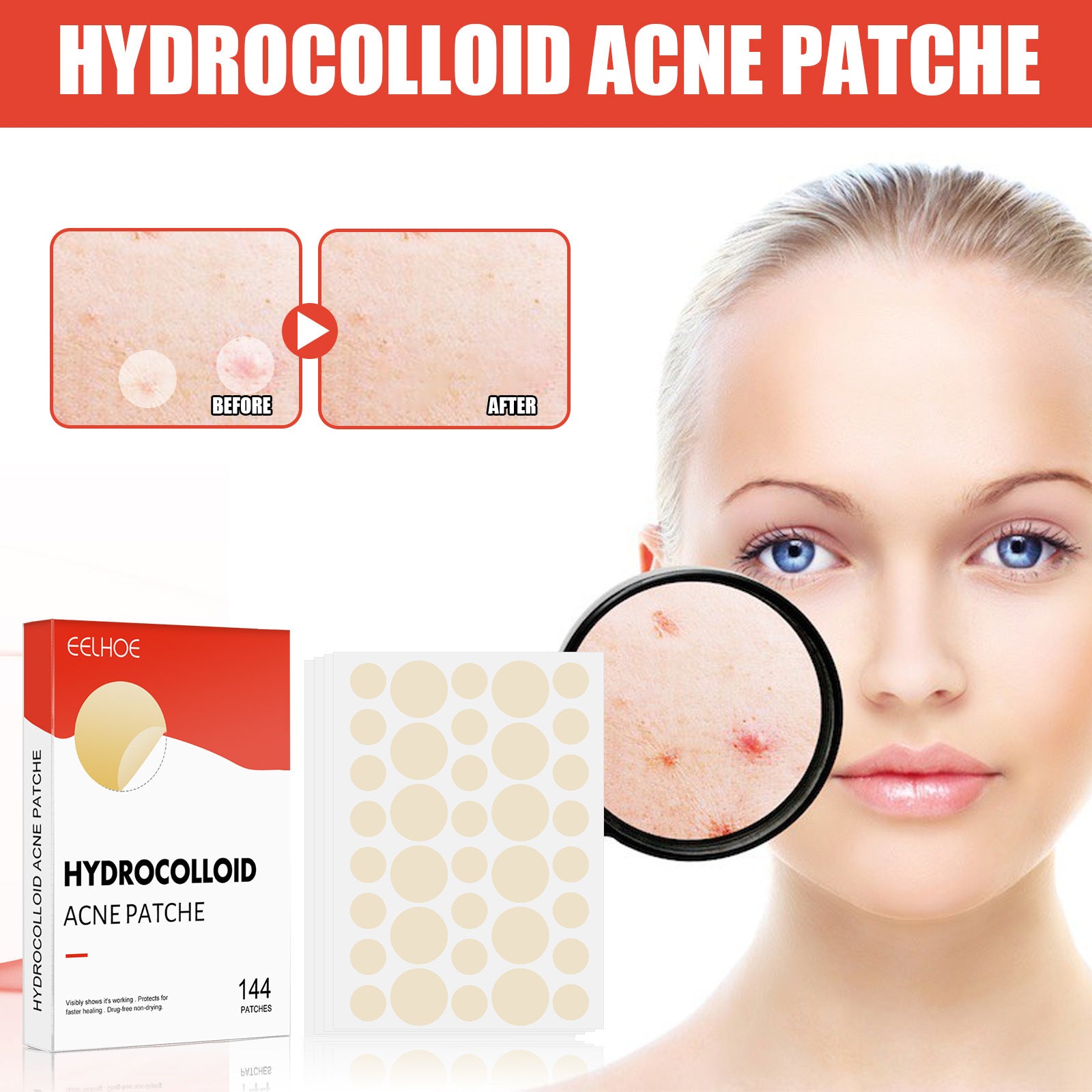 Hydrocolloid Acne Patch Makeup Closed Acne Patch
