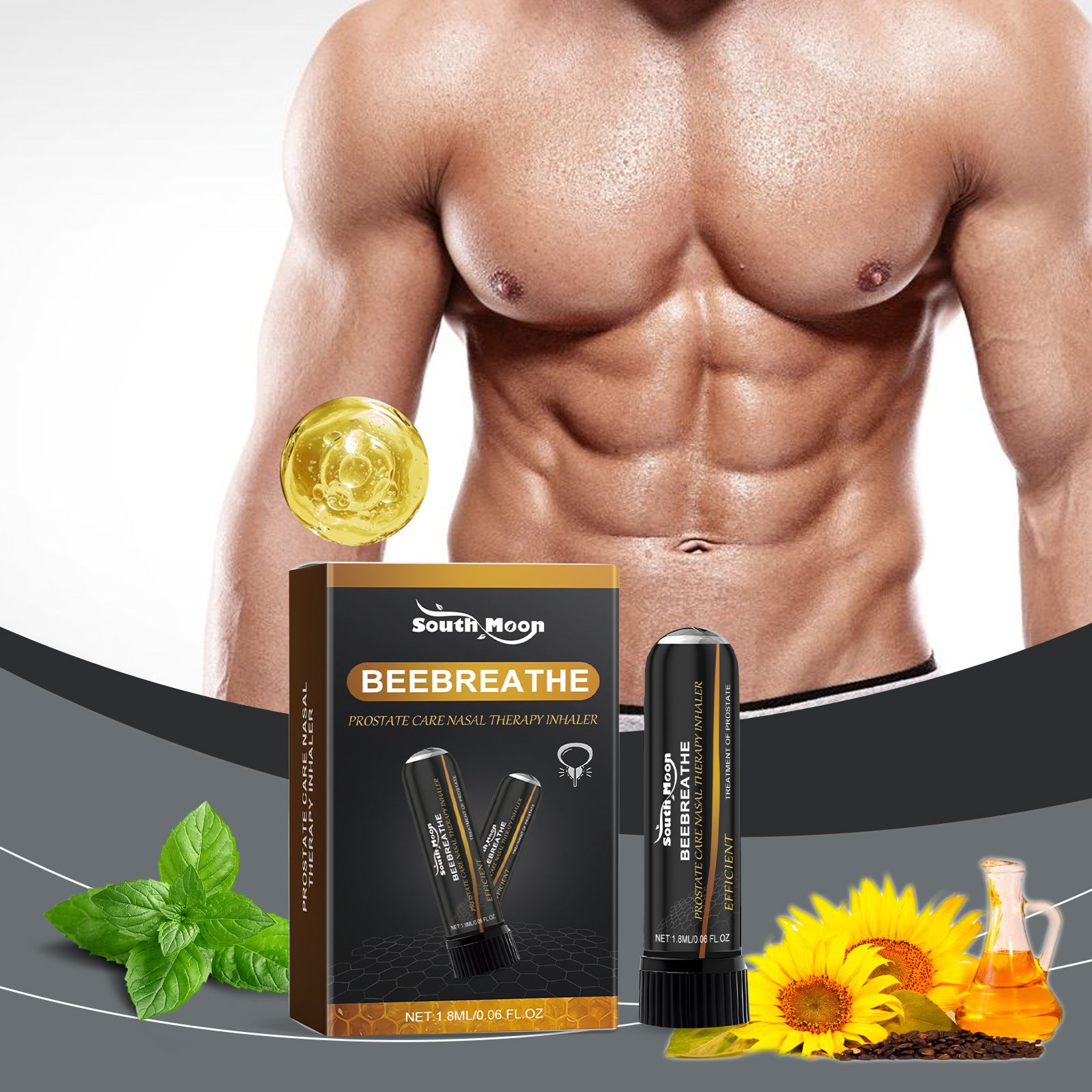 Male Body Care Inhaler Relieve Discomfort