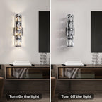 Elegant Polygonal Crystal Wall Light