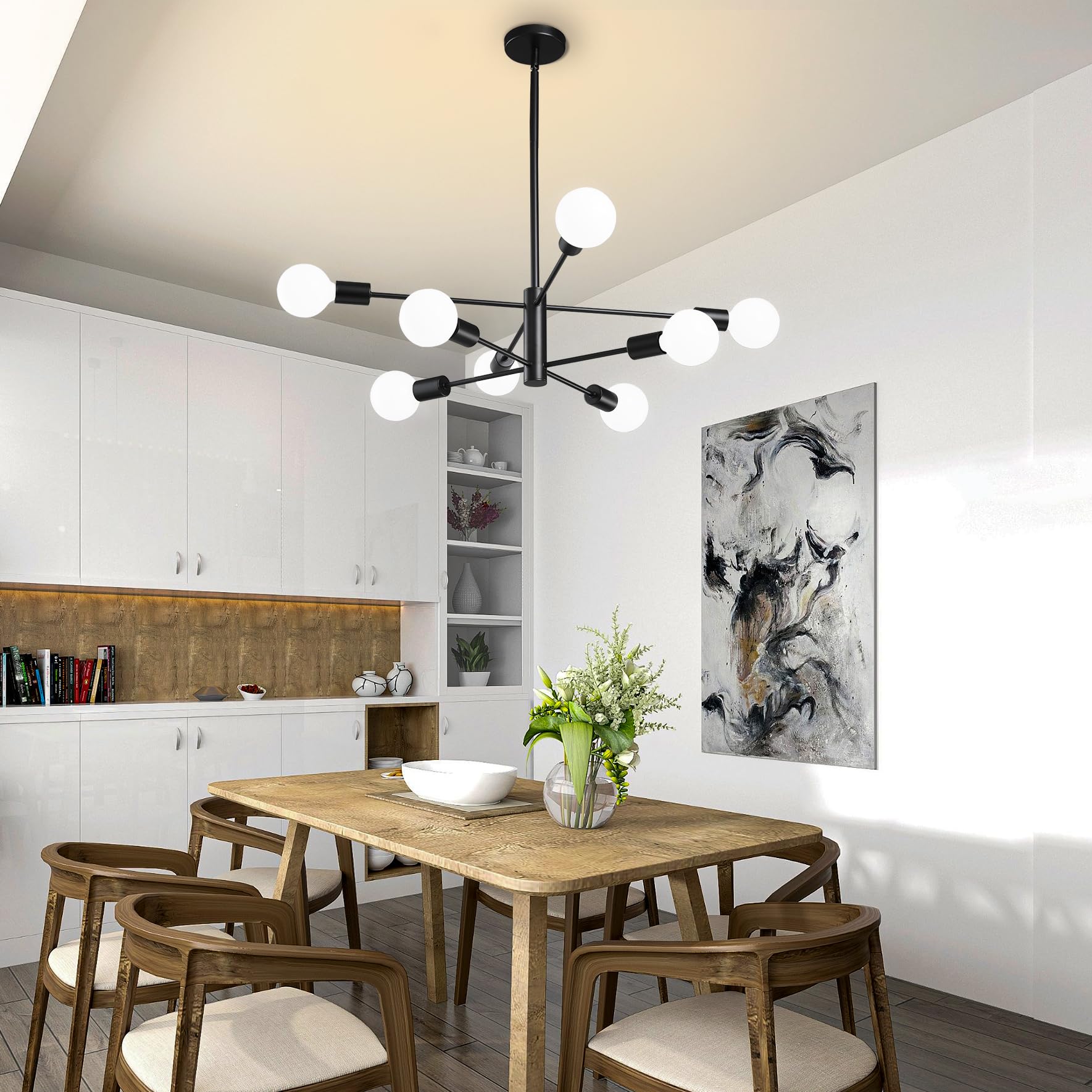 Stylish Chic Glowing Globe Chandelier