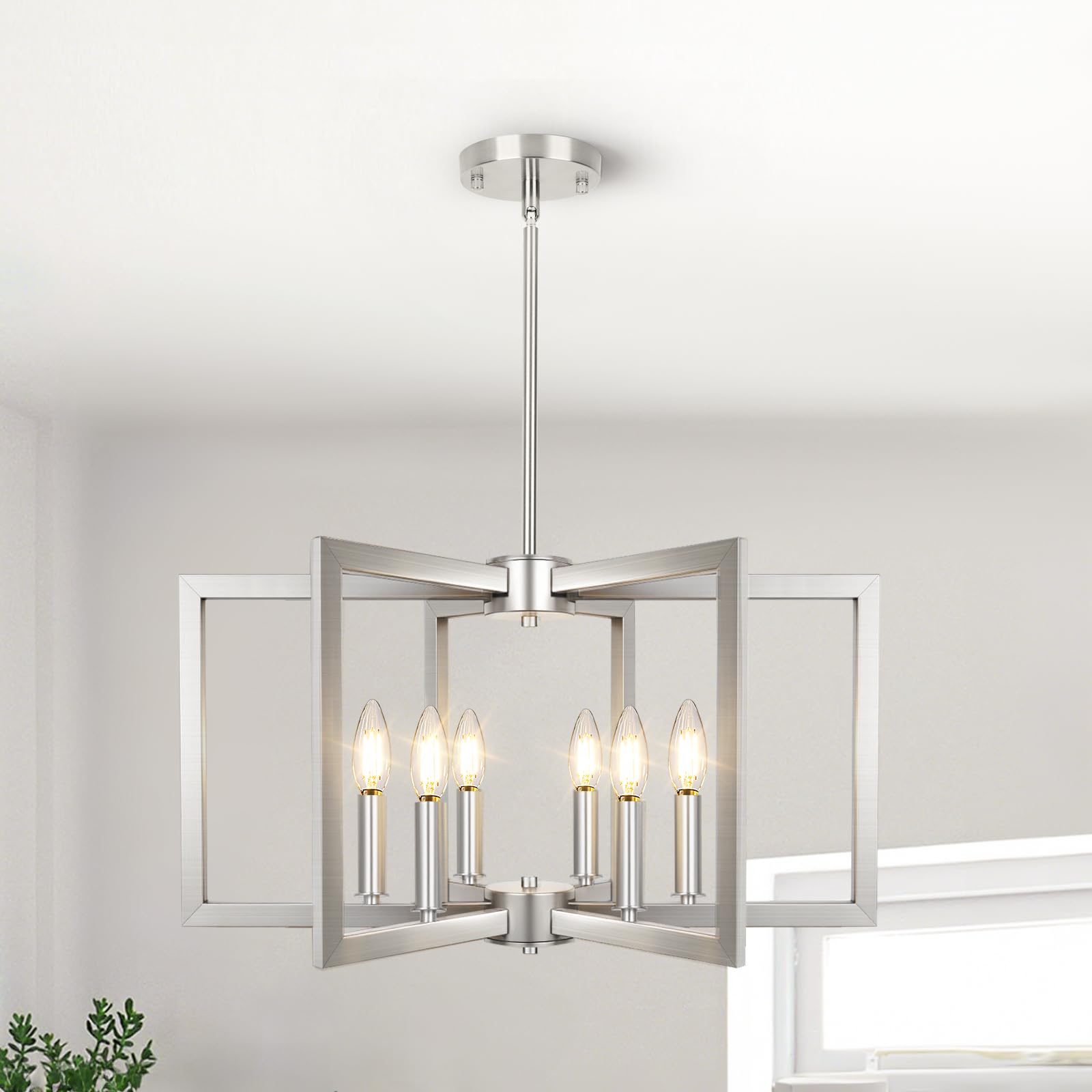Rustic Farmhouse Metal Chandelier