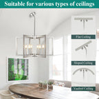 Rustic Farmhouse Metal Chandelier
