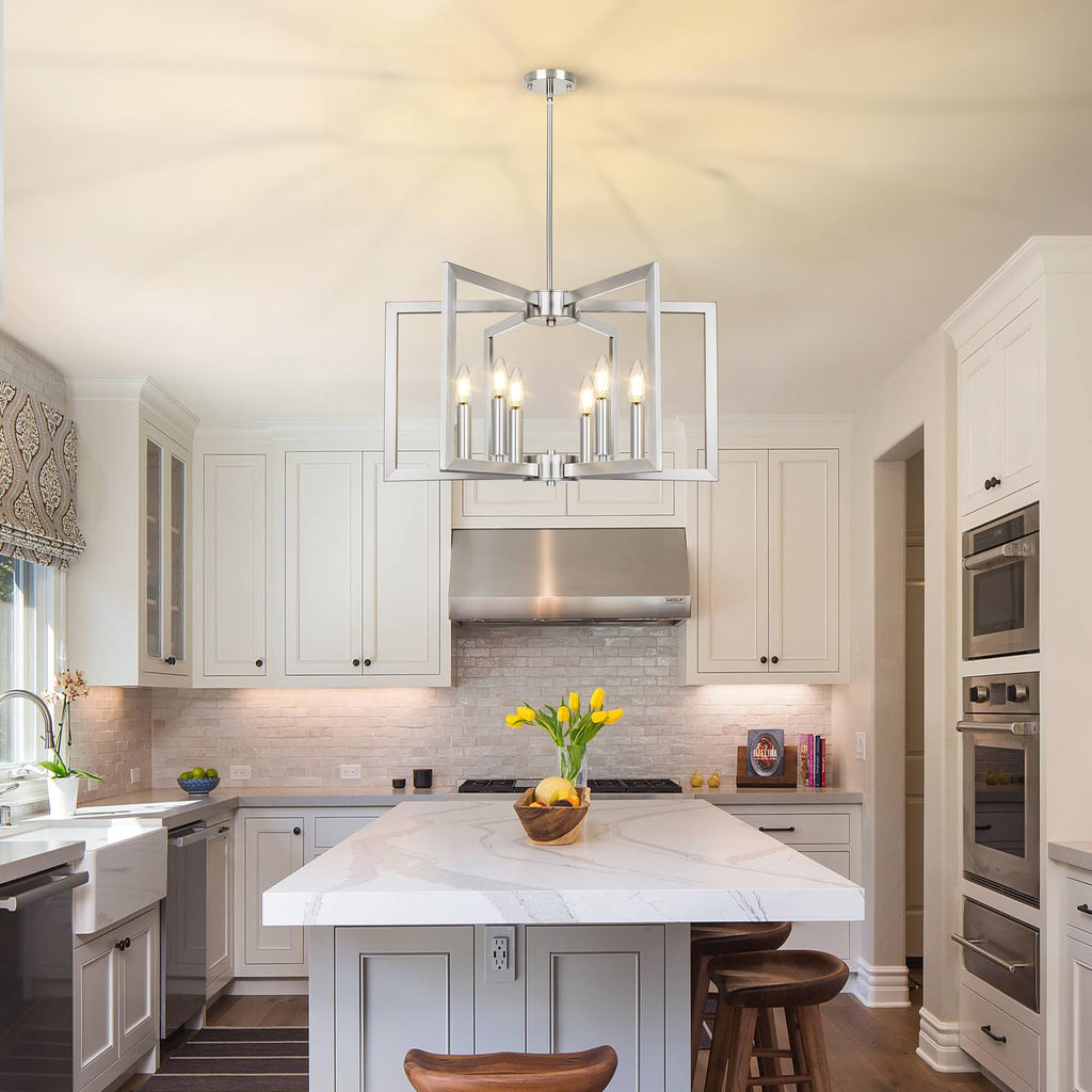 Rustic Farmhouse Metal Chandelier