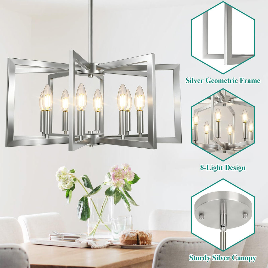 Rustic Farmhouse Metal Chandelier
