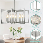 Rustic Farmhouse Metal Chandelier