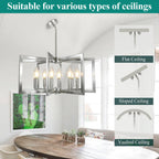 Rustic Farmhouse Metal Chandelier