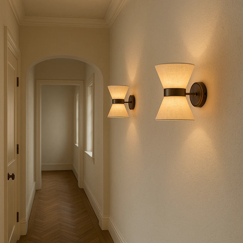 Modern Minimalist Silk Wall Light