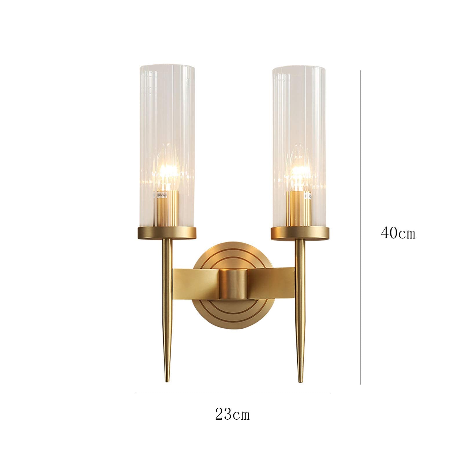 Modern Elegance Cylinder Glass Wall Light