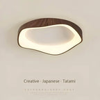 Wooden Lace LED Matte Finish Ceiling Light
