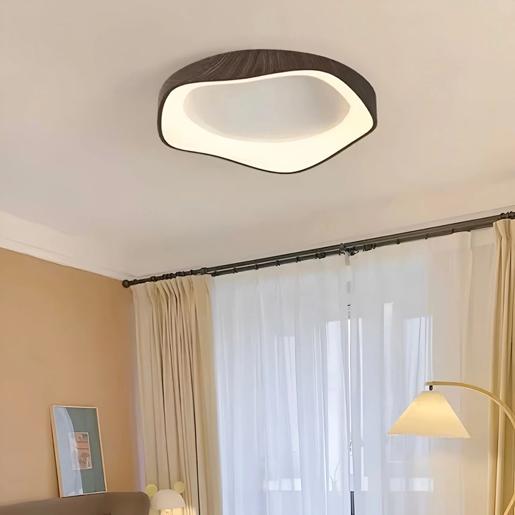 Wooden Lace LED Matte Finish Ceiling Light