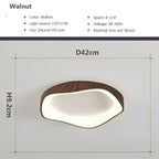 Wooden Lace LED Matte Finish Ceiling Light