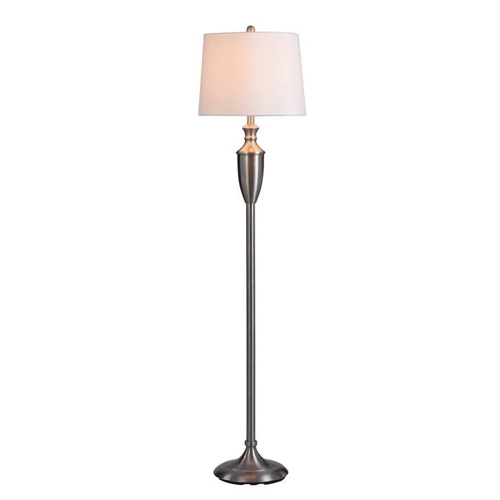 Vintage Ornate Steel Floor Lamp