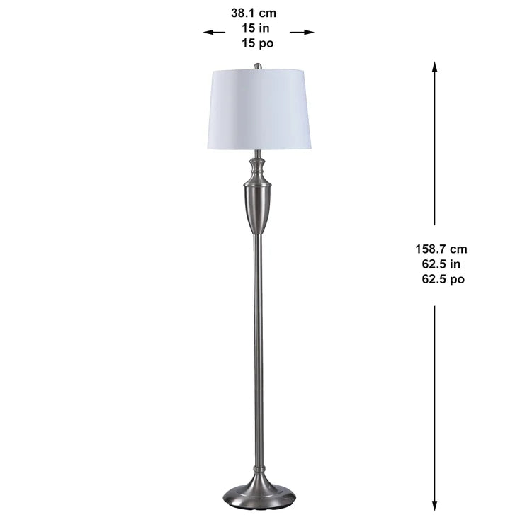 Vintage Ornate Steel Floor Lamp