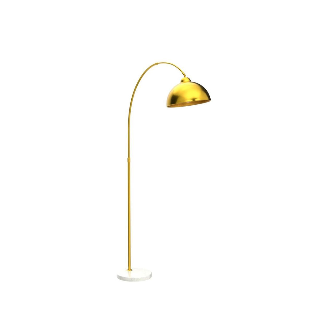Elegant Arc Marble Base Floor Lamp