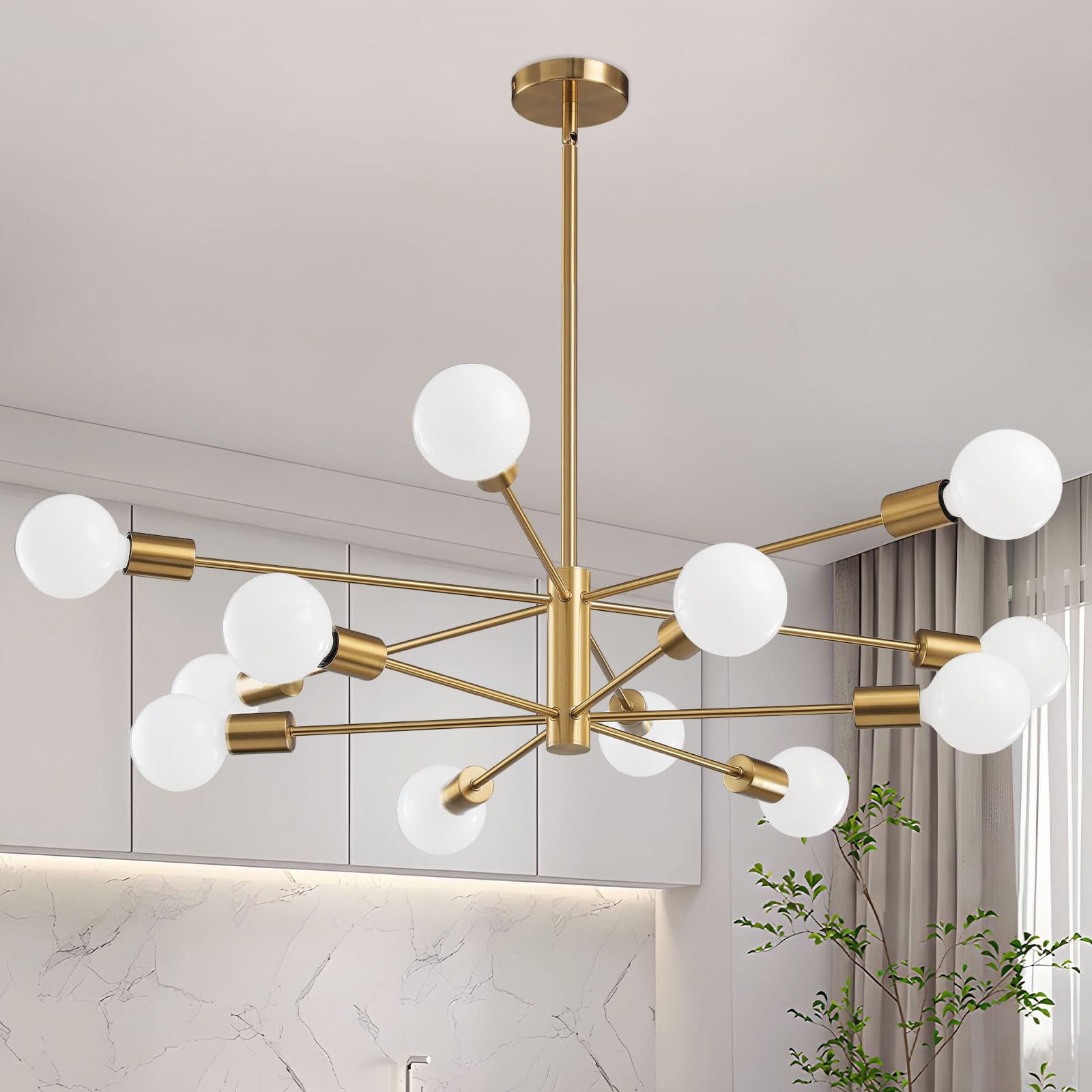 Stylish Chic Glowing Globe Chandelier