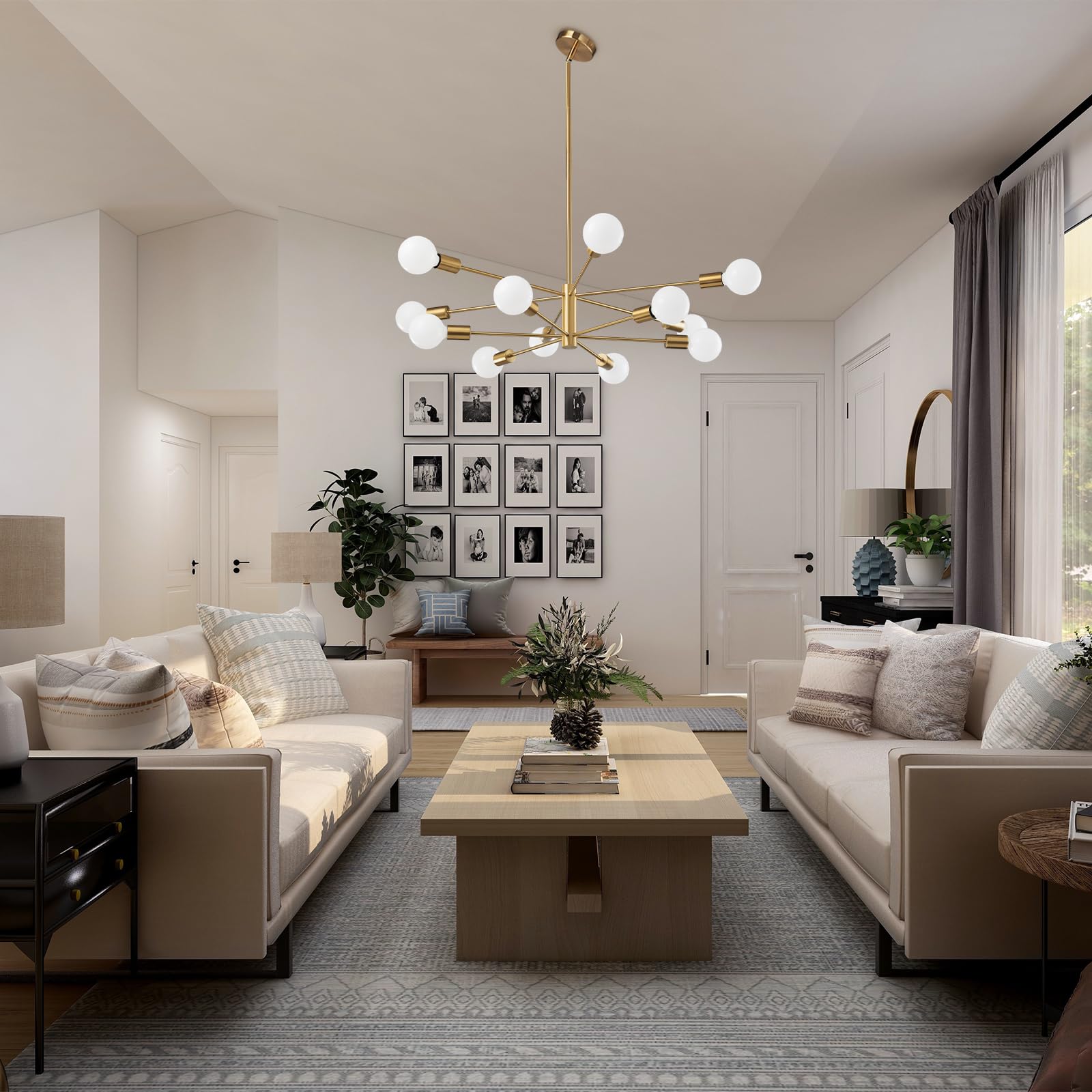 Stylish Chic Glowing Globe Chandelier