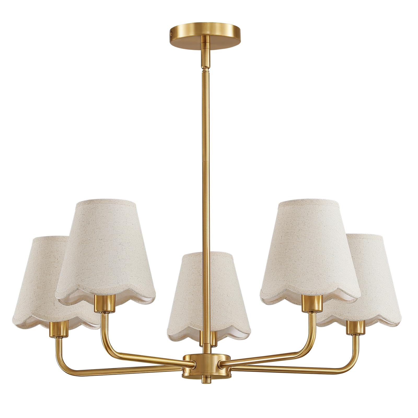 Vintage Sleek Lampshade Chandelier