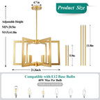 Rustic Farmhouse Metal Chandelier