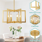 Rustic Farmhouse Metal Chandelier